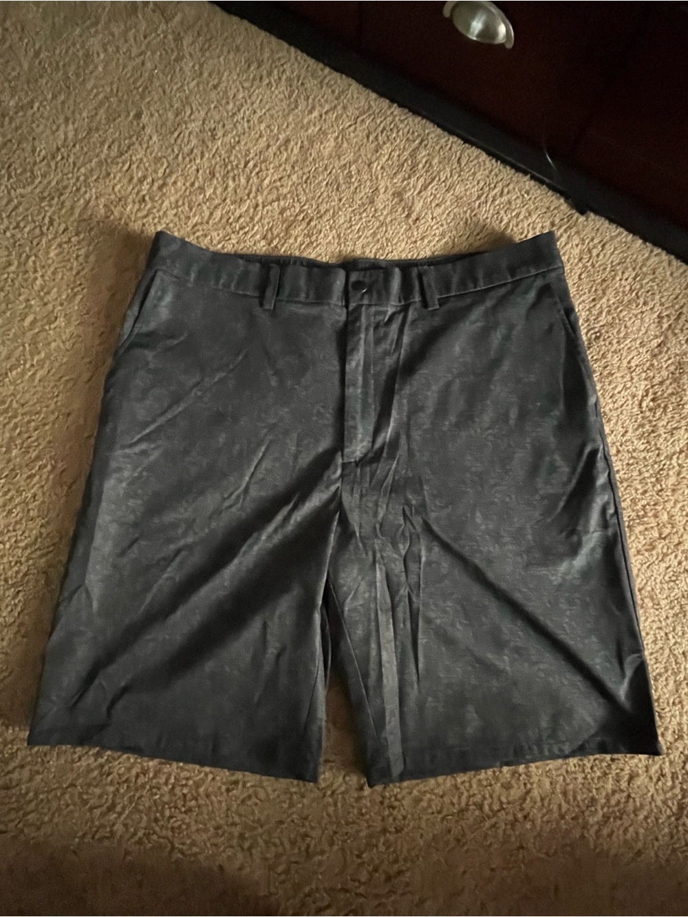Haggar Black Flat-Front Men's Shorts